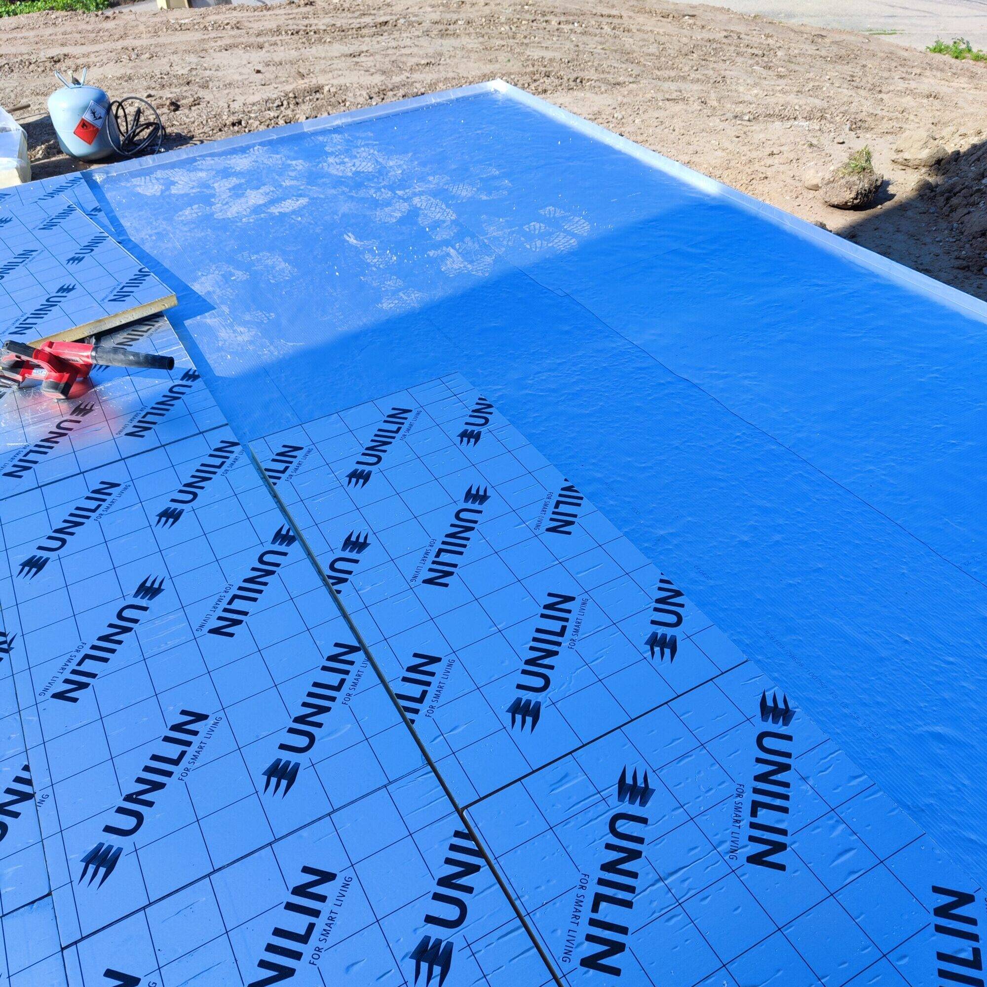 Pose de membrane d&#8217;étanchéité pour toiture en EPDM à Sundhoffen près de Colmar Sélestat